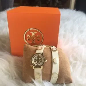 NWT Tory Burch Reva Mini Double Wrap Leather Watch New in box !!TORY BURCH REVA Mini Double Wrap Leather & Gold  main image 3